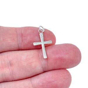 Estate Sterling Silver 925 Religious Cross Charm